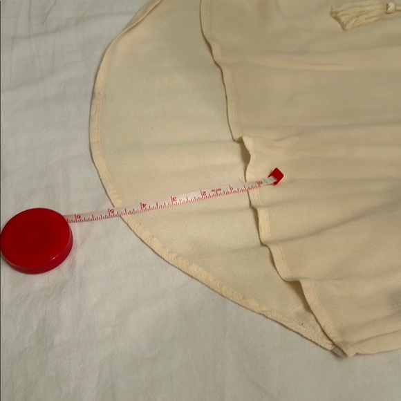 Massimo Cream Tie Front Lace Blouse - Picture 12 of 12